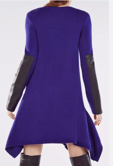 💙 BCBGMaxAzria Dahnya Blue Sweater Dress - Picture 3 of 15